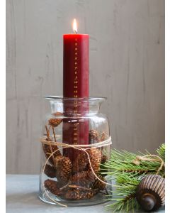 Advent Candle No. 1-24 w. gold print 60 h