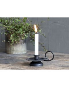 Chamberstick on foot for taper candle