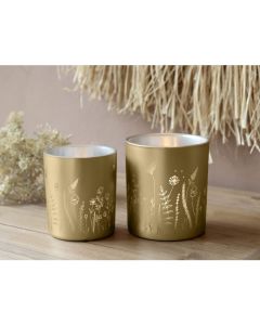 Tealight Holder w. flowers set of 2