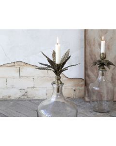 Candleholder w. leaves