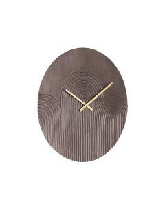 Clock Ø58 cm GWENNA brown