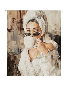 Painted Woman Wall Cloth Photoprint 120x140cm
