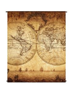 World Map Wall Cloth Photoprint 120x140cm