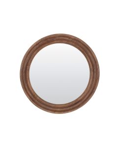 Mirror Ø100x4 cm FLORION wood brown