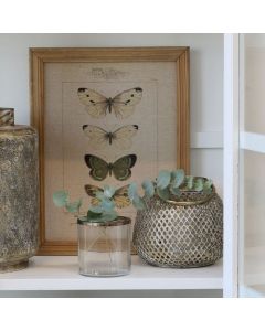 Glass Jar w. patterned lid