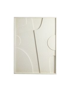 Wall ornament 80x8x60 cm COLINO wood cream