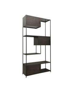 Bookcase croca Metal Black 198 cm