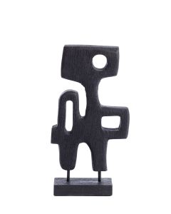 Ornament on base 20x9,5x38,5 cm SALA wood matt black