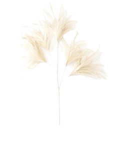 Ornament 5 feathers 95 cm FEATHER white