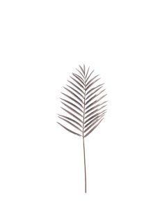 Ornament 30x89 cm PALM metallic grey