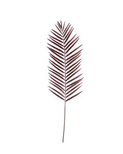 Ornament 35x105 cm PALM metallic burgundy