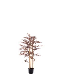 Potted ornament 120x70x120 cm BAMBOO metallic dark bronze