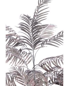 Potted ornament 145x135x135 cm PALM metallic grey