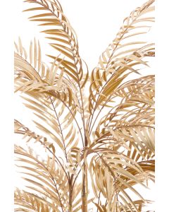 Potted ornament 145x135x135 cm PALM metallic light gold