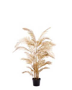 Potted ornament 145x135x135 cm PALM metallic light gold