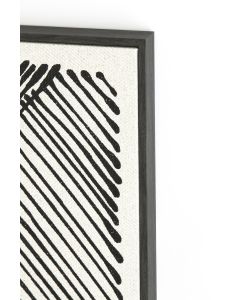 Wall ornament 60x3,5x80 cm LOLENCA cream+black