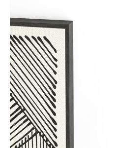 Wall ornament 60x3,5x80 cm LOLENCO cream+black