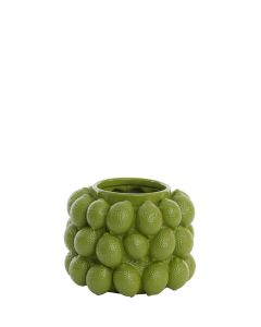 Vase deco Ø24,5x18 cm LEMON green