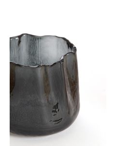 Tealight Ø11x9,5 cm MURADA glass grey
