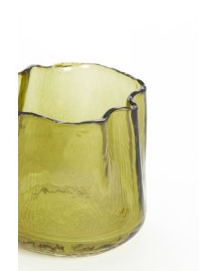 Tealight Ø11x9,5 cm MURADA glass green