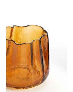 Tealight Ø11x9,5 cm MURADA glass brown