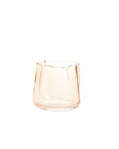 Tealight Ø11x9,5 cm MURADA glass peach