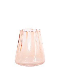Tealight Ø14,5x15,5 cm MURADA glass peach