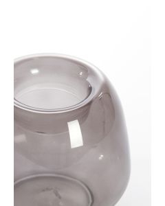 Tealight Ø18x16 cm NURIA smoked glass