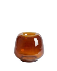 Tealight Ø18x16 cm NURIA glass caramel