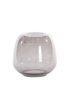 Tealight Ø20x18 cm NURIA smoked glass