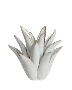 Tealight Ø24,5x23 cm CACTUS ceramics cream