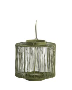 Lantern 26x18x24 cm BANJO olive green