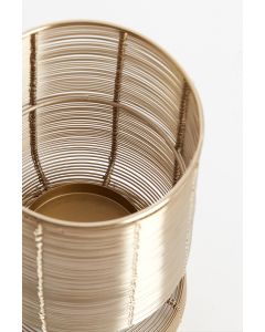 Tealight Ø15x25 cm DIOSO light gold