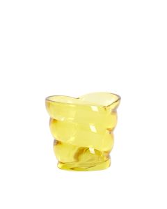 Tealight 10x7x9 cm MALEA glass yellow