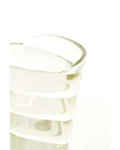 Tealight 10,5x7x12,5 cm MALEA glass yellow green
