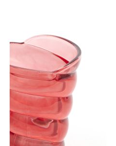 Tealight 10,5x7x12,5 cm MALEA glass red