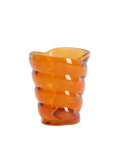 Tealight 10,5x7x12,5 cm MALEA glass orange