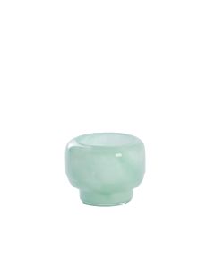 Tealight Ø10x7,5 cm SOLVAY glass mint green