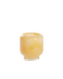 Tealight Ø10x10,5 cm SOLVAY glass yellow