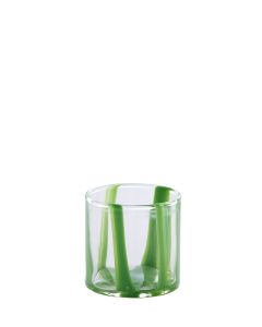 Tealight Ø10x10 cm MULOT glass clear-green