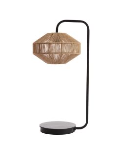 A - Table lamp Ø26x60 cm LYRA natural+matt black