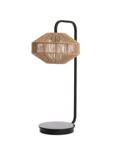 A - Table lamp Ø26x60 cm LYRA natural+matt black