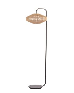 Floor lamp Ø43x164 cm LYRA natural+matt black