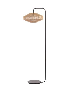 Floor lamp Ø43x164 cm LYRA natural+matt black