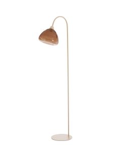 Floor lamp 47x28x160 cm BISHO glass brown+sand