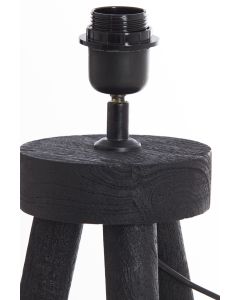 Floor lamp tripod 52x52x122 cm ILIAS wood matt black
