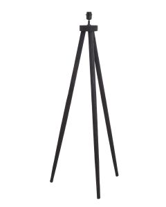 Floor lamp tripod 52x52x122 cm ILIAS wood matt black