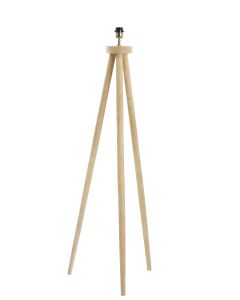Floor lamp tripod 52x52x122 cm ILIAS wood matt natural