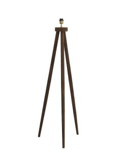 Floor lamp tripod 52x52x122 cm ILIAS wood matt dark brown
