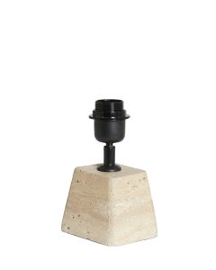 Lamp base 11x9x19 cm KARDAN travertine sand